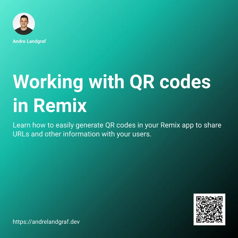 Preview image for this blog post with QR code